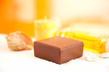Handmade Soap closeup.