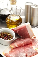 dry cured ham  with spice