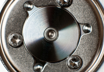 Close up of hard disk