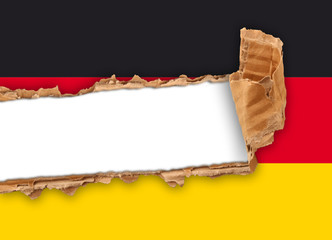 bandiera tedesca strappata
