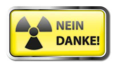 Fototapeta premium radioaktiv-nein-danke
