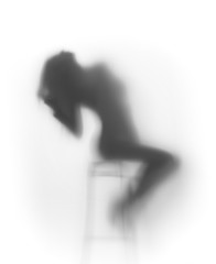 Sexy woman prepares, combs her hair