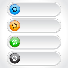 Obraz premium Buttons for web. Vector.