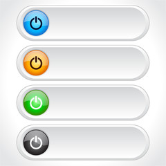 Buttons for web. Vector.