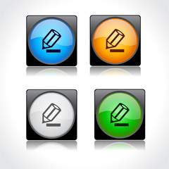 Buttons for web. Vector.