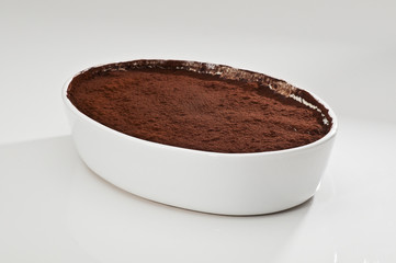Classic, traditional tiramisu fresh cake