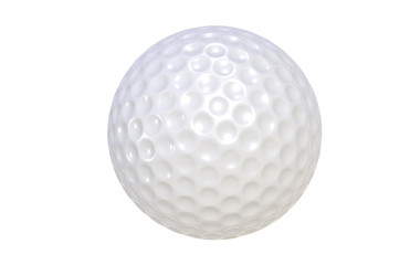 Golf ball isolated on white