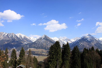 Die Alpen bei Oberstdorf im Allgäu