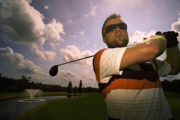 Portrait Of Young Male Golfer
