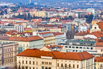 Red roofs of Brno.