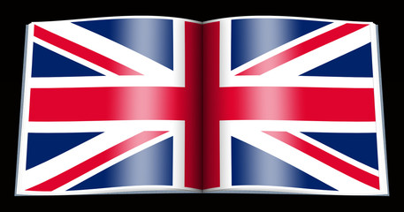 open book - flag of Great Britain