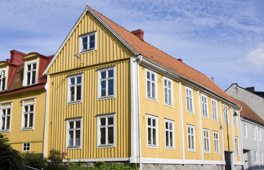 Fototapeta na wymiar holzhaus in schweden