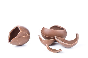 cracked chocolate egg