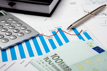 financial charts and graphs