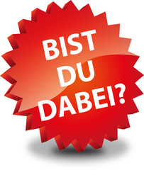 Button Rund Bist du dabei?