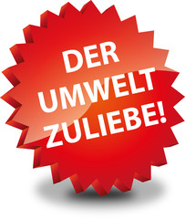 Button Rund Der umwelt zuliebe