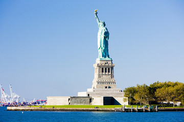 Obraz premium Liberty Island and Statue of Liberty, New York, USA
