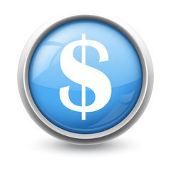 Symbole glossy vectoriel dollar 01