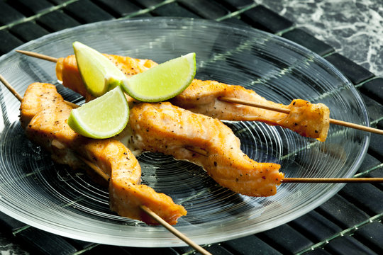 Salmon Skewers