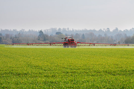 Agricultural Machine spraying crops