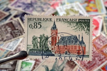 timbres - Calais - philatélie France