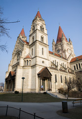Fototapeta na wymiar Vienna - st. Francis church