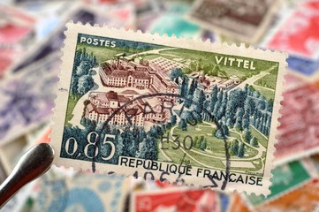 timbres - Vittel - philatélie France