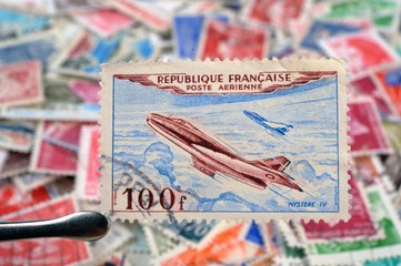 timbres - Poste Aérienne Mystère IV - philatélie France