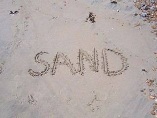 Sand text