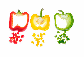 Rojo,amarillo y verde.