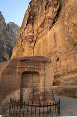 A betyle in Petra. Jordan