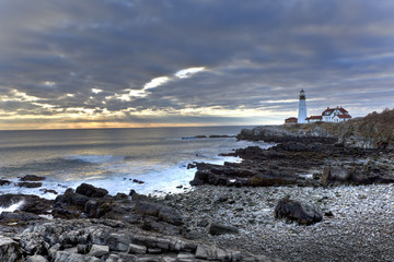 Fototapeta na wymiar Lighthouse in Maine