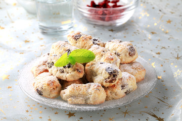 Mini Christmas stollen cakes