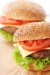 Two cheeseburgers