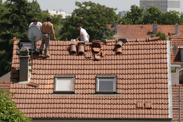 Rénovation de toit, tuiles, Couvreurs