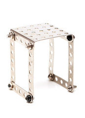 Steel building kit with