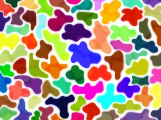 Fototapeta na wymiar Abstract colored blobs