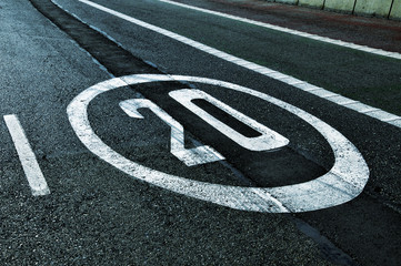 speed limit sign