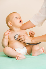 baby and doctor