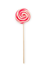 Colorful lollipop isolated on the white