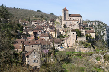 Fototapeta na wymiar Saint Cirq Popie, najpiękniejsza wioska Francji
