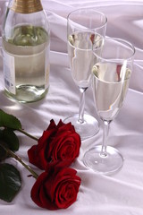 Champaign and Roses
