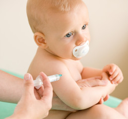 baby and injection