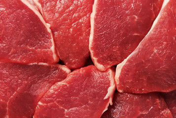 Piece of fresh raw meat background