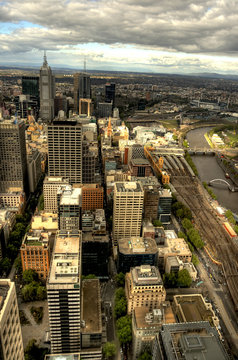 Melbourne cityscape in HDR