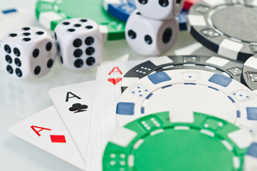 stack of poker chips