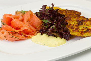 Räucherlachs mit Rösti