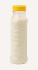 empty plastic bottle of yoghurt or milk