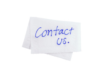 contact us on tissue