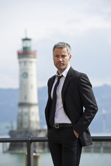 Nice man on the lighthouse